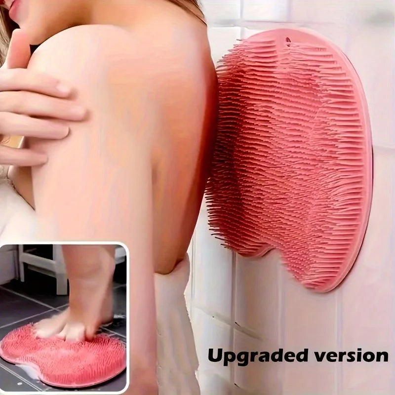 Anti-Slip Foot & Back Bath Scrubber Exfoliating Pad 30x23cm Bath Scrubber Pad QXL