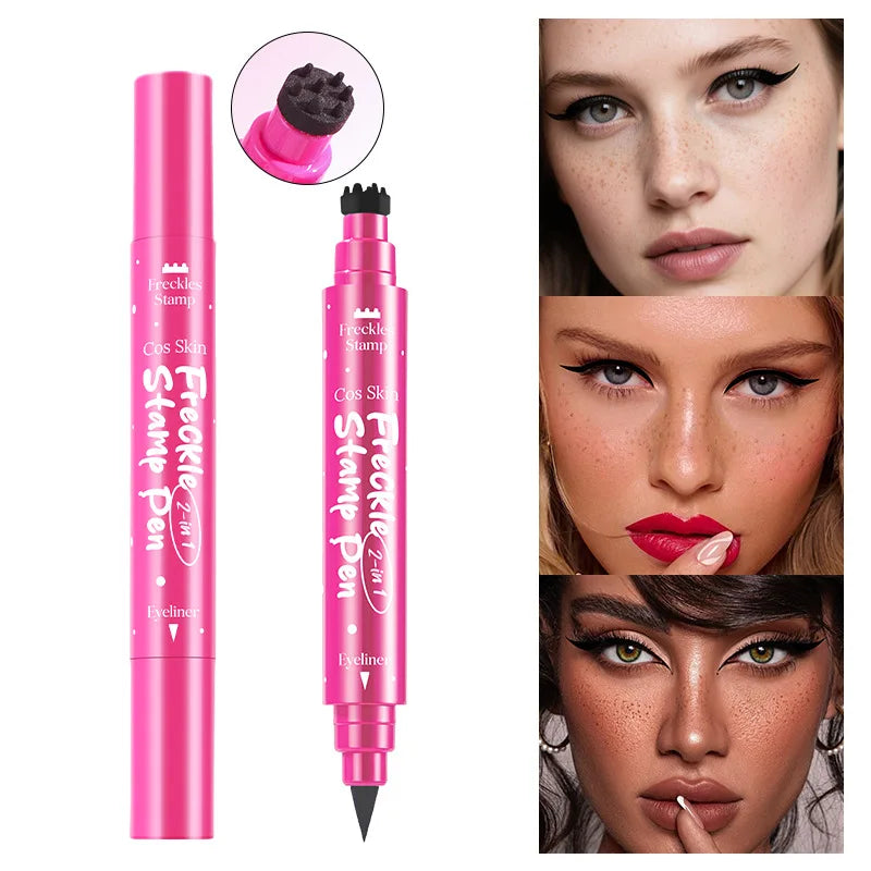 3-in-1 Freckle Stamp Pen – Eyeliner, Contour & Concealer Freckle Stamp Pen QXL
