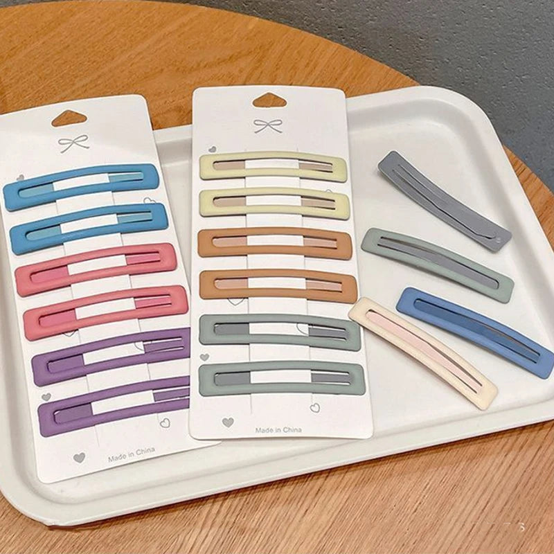 6-Pack Morandi BB Hair Side Clips for Women & Girls Hair Side Clips QXL