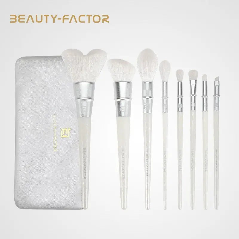 8-Piece Beginner Makeup Brush Set – Blush, Eyeshadow & Highlight Makeup Brush Set QXL