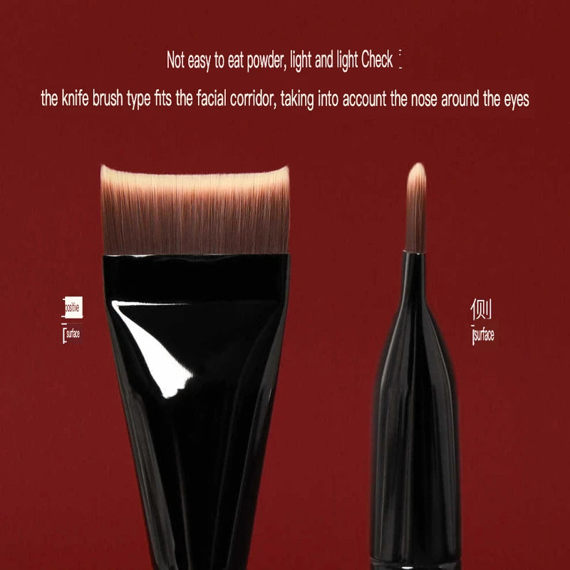 H69 Curved Foundation Brush – Beginner-Friendly & Lightweight Foundation Brush QXL