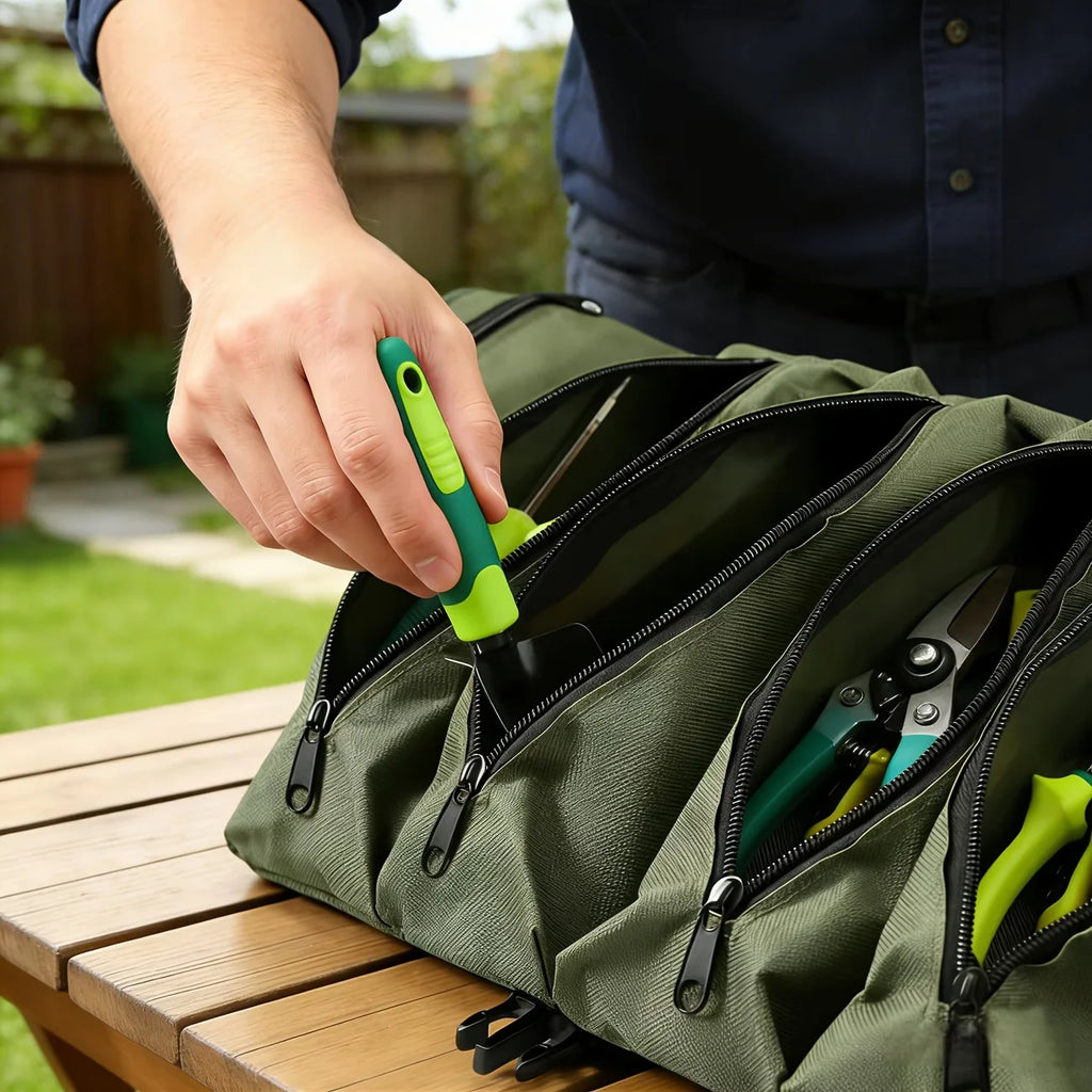 Heavy-Duty Roll-Up Tool Bag | Oxford Fabric Organizer Roll-Up Tool Bag QXL