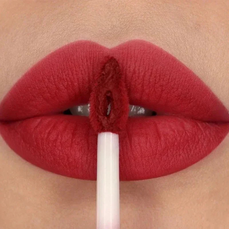 Nude Matte Lip Gloss 12 Colors | Velvet Waterproof Lipstick Matte Lip Gloss QXL