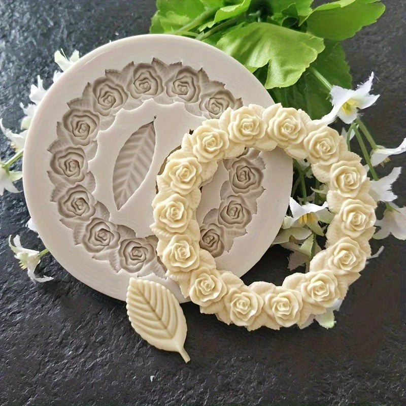 Floral Silicone Mold – Sugarcraft, Resin & Cupcake Decorating Silicone Craft Mold QXL 1pc