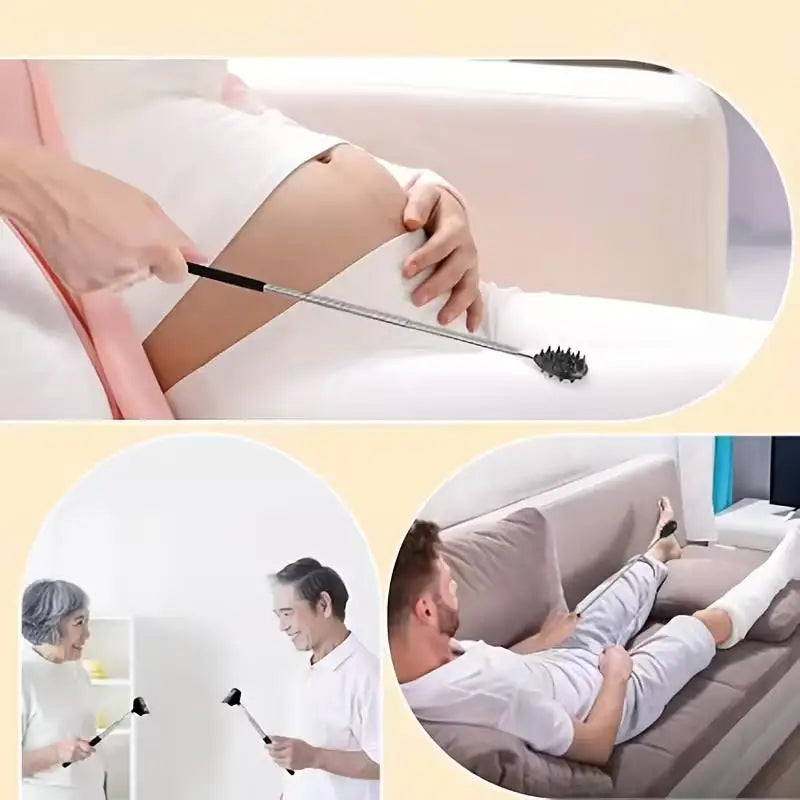 Extendable Cactus Back Scratcher | Retractable, Dual Spikes Back Scratcher QXL