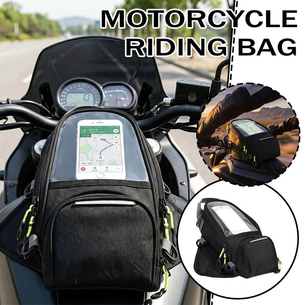Motorcycle Tank Bag 5L Waterproof Touchscreen Phone Pocket Motorcycle Tank Bag QXL