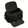 Large Capacity Pencil Case Multi-Compartment Organizer & Handle Pencil Case Organizer QXL black