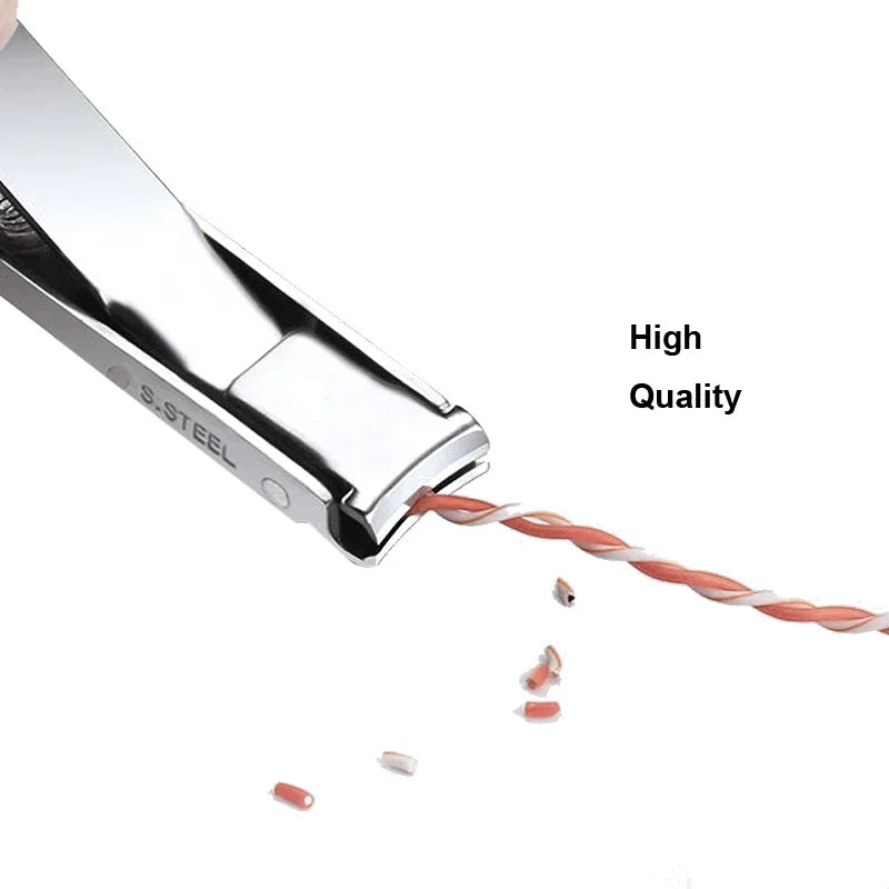 VVOCCI Ultra-Thin Stainless Steel Nail Clipper with Keychain Nail Clipper QXL
