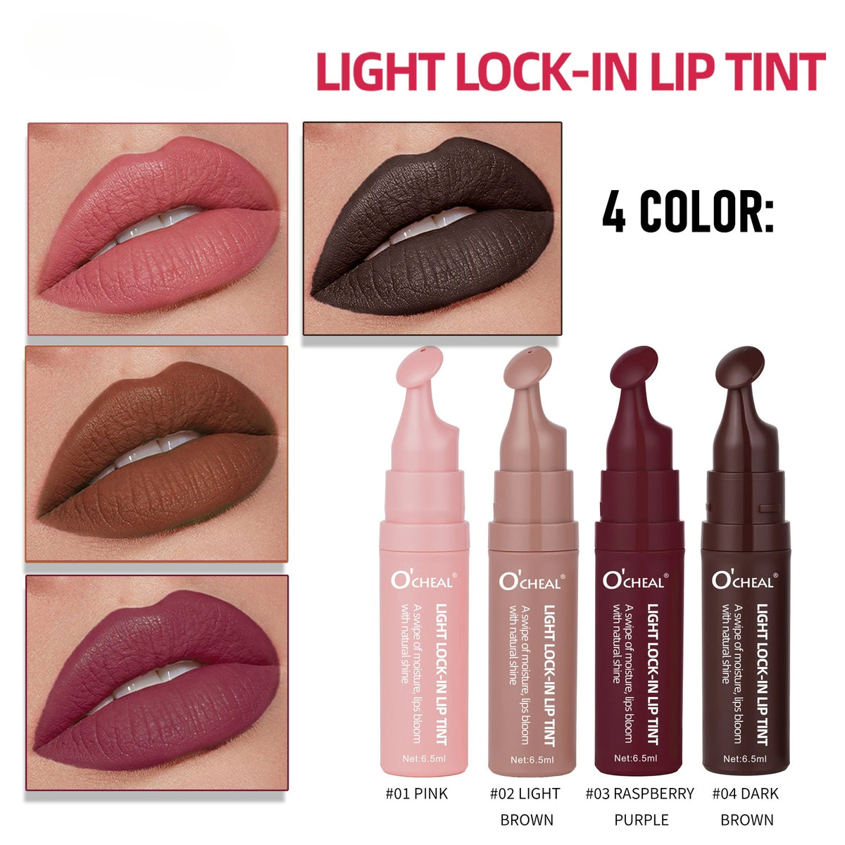 Long-Lasting Waterproof Lip Gloss with Brush | Moisturizing Lip Gloss QXL