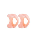 2-Pack Silicone Gel Toe Spacers | Pedicure Foot Care Set Toe Separator QXL M179 Skin-2Pcs