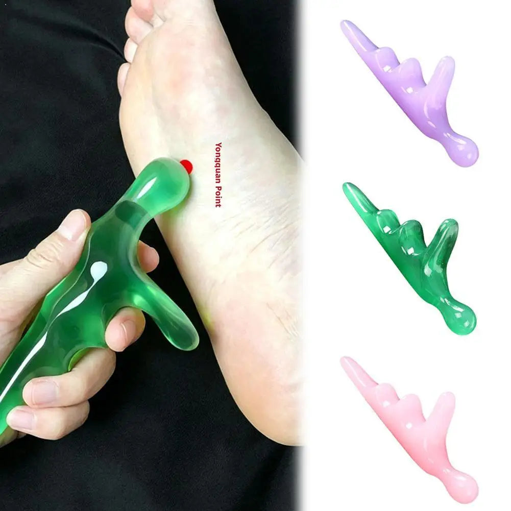Triangular Gua Sha Foot Massage Cone | Reflexology Acupoint Tool Reflexology Massage Tool QXL