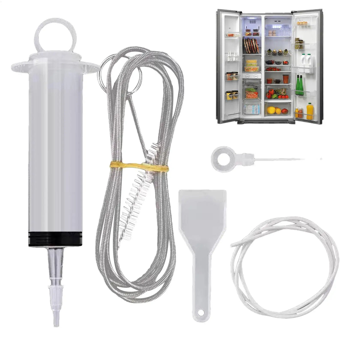 Fridge Drain Hole Clog Remover | Reusable Dredging Kit Drain Cleaning Tool QXL