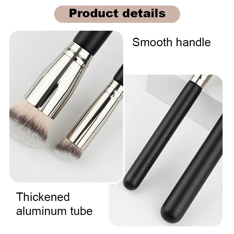 Angled Foundation & Concealer Brush – Synthetic Contour Tool Makeup Brush QXL