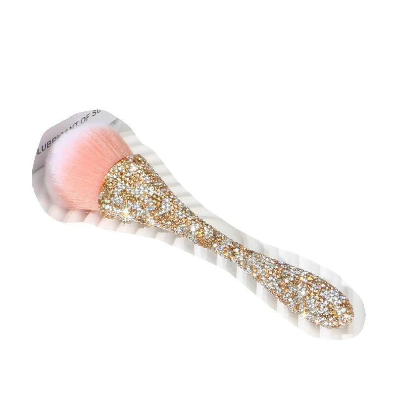 Diamond Eyeshadow Powder Brush | Slim Wool Fiber Eye Tool Eyeshadow Powder Brush QXL Gold