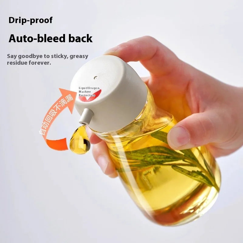 GIANXI Japanese Glass Oil Pot & Soy Sauce Dispenser Set Glass Seasoning Dispenser QXL