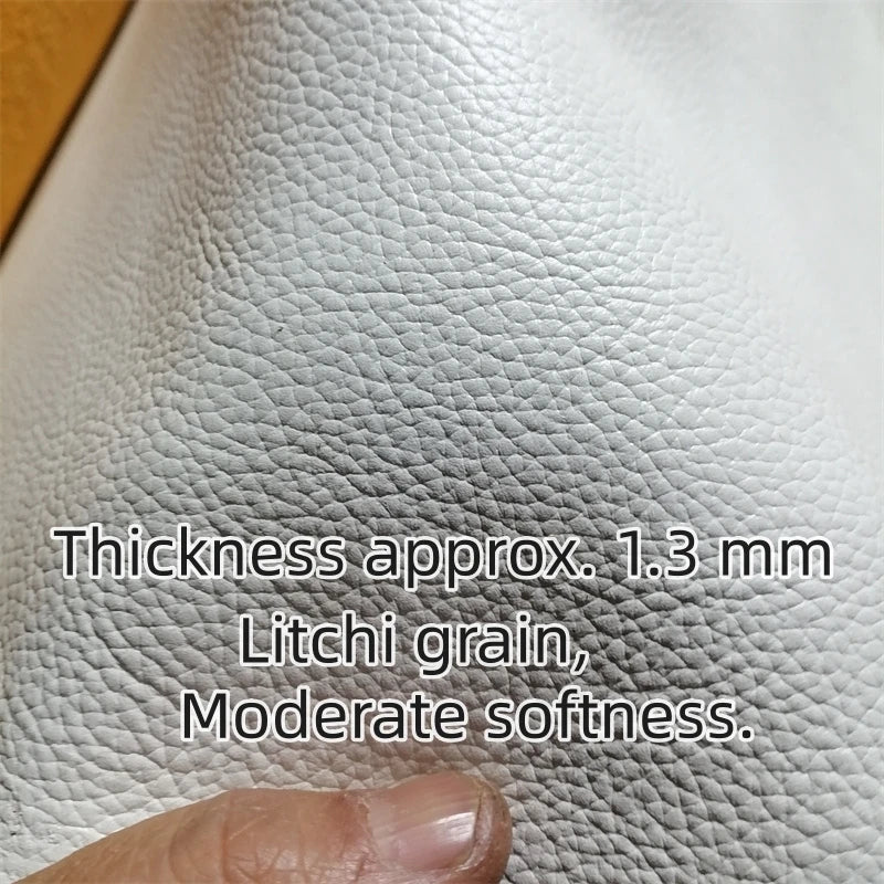 Dragon Scale Embossed Top-Grain Cowhide Leather Sheet | DIY Craft Leather Sheet QXL Litchi grain 30x40cm China Mainland