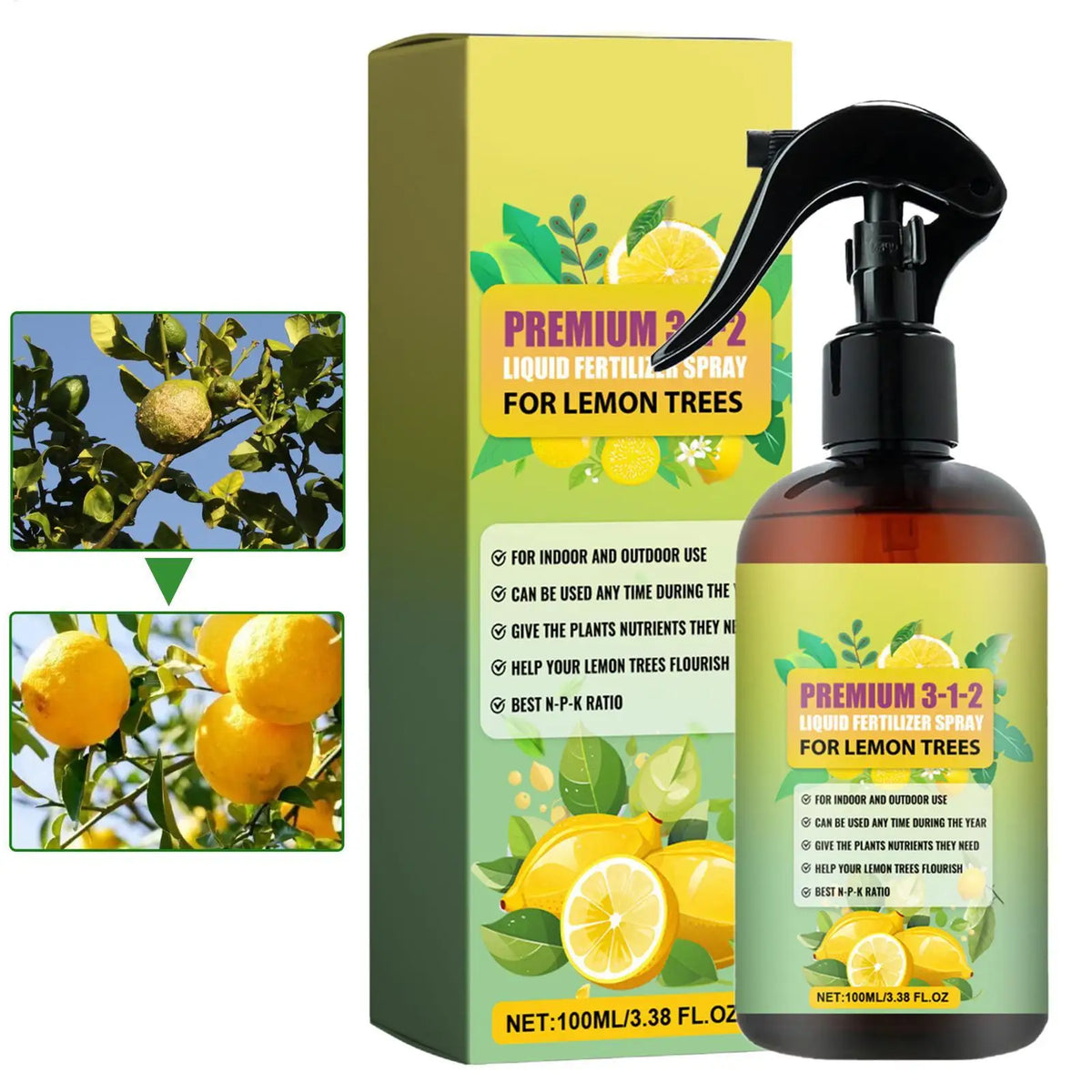 Liquid Plant Fertilizer Spray | Concentrated Growth Mist 100ml Liquid Plant Fertilizer QXL