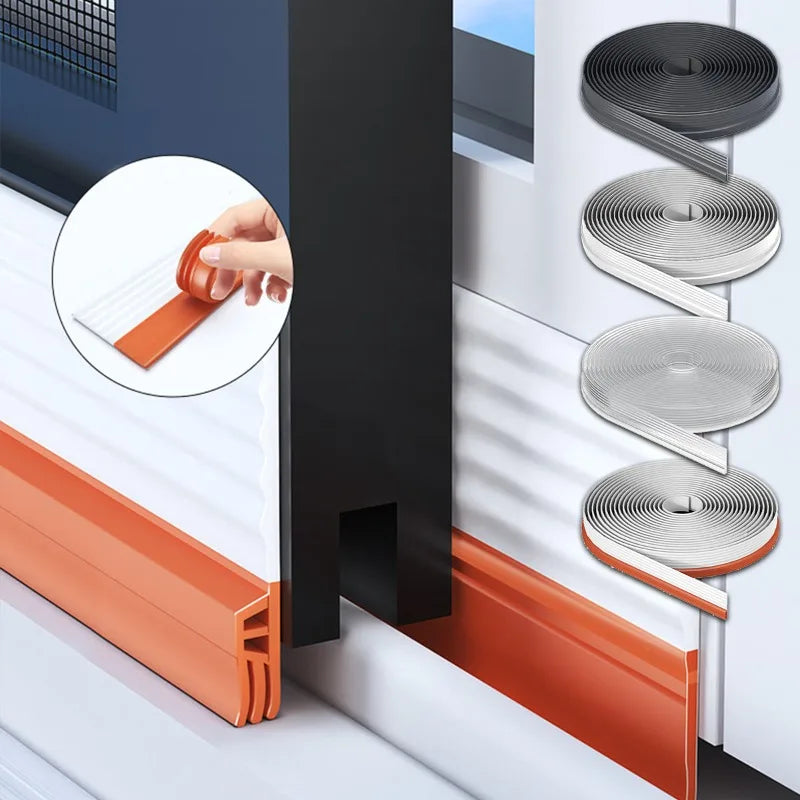 Self-Adhesive Rubber Weather Stripping Seal Tape – 2M Door & Window Weather Stripping Tape QXL