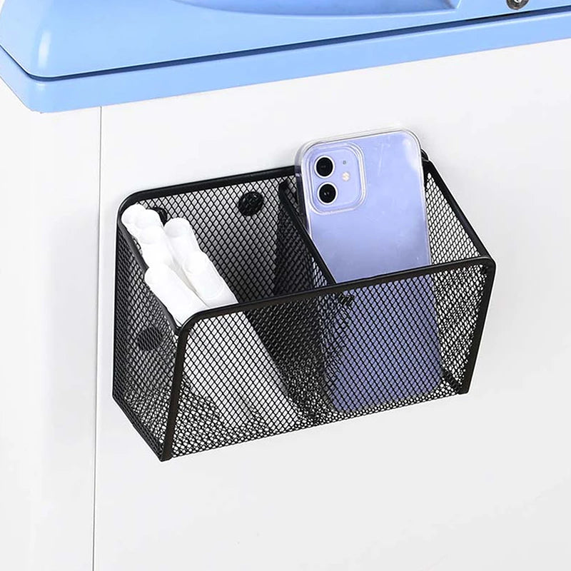 Magnetic Pencil Holder Metal Mesh Basket Desktop Organizer Magnetic Desk Organizer QXL