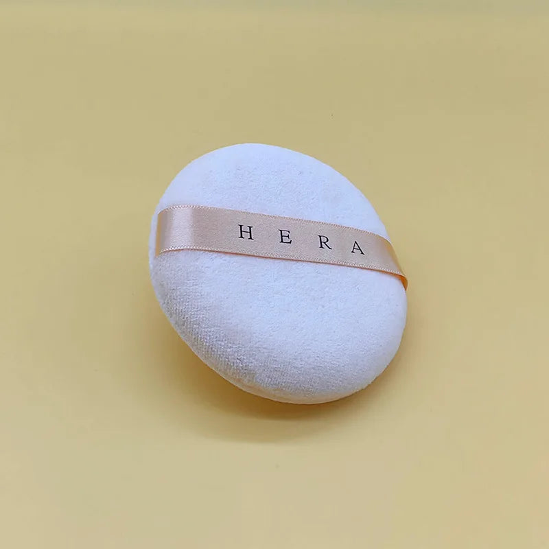 White Round Cosmetic Powder Puff | Base & Setting Makeup Tool Cosmetic Powder Puff QXL
