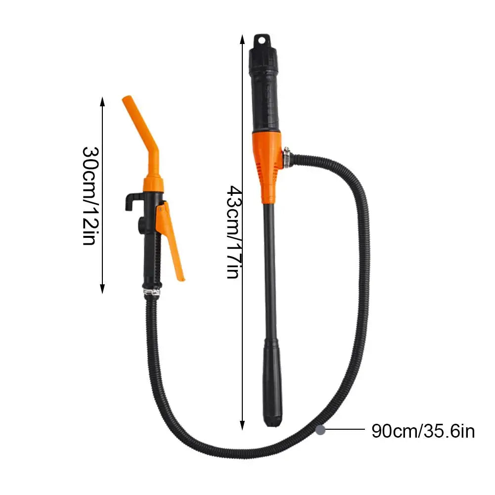 Battery-Powered Fuel Transfer Pump | Gas & Oil with Flow Nozzle Fuel Transfer Pump QXL