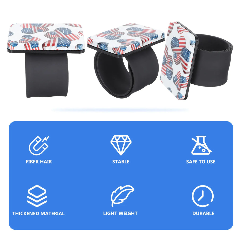 Magnetic Silicone Wristband Hair Clip Holder | Heart Shape Magnetic Stylist Wristband QXL