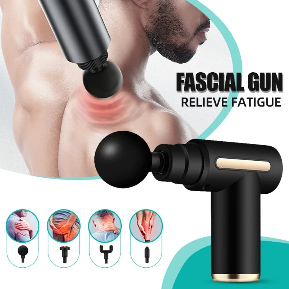 Portable Electric Fascia Massage Gun | Muscle Recovery Tool Percussion Massage Gun QXL