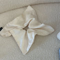 Korean Satin Scrunchies 3-Pack | Starry Elegant Hair Ties Satin Scrunchie Set QXL WHITE