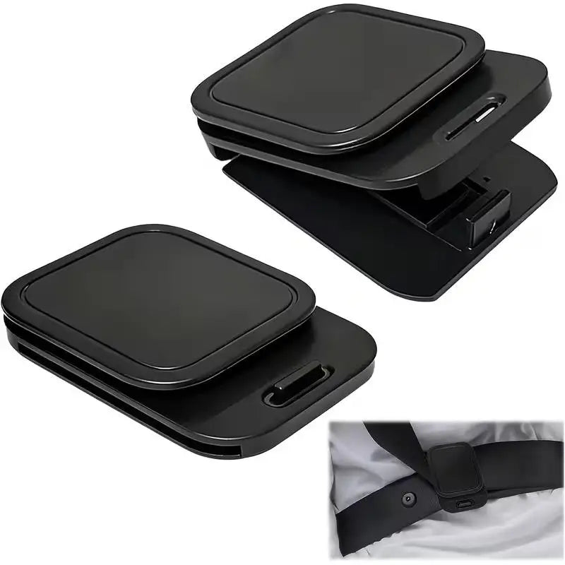 2-Pack Adjustable Seat Belt Shoulder Clips for Car SUV RV Seat Belt Clip QXL