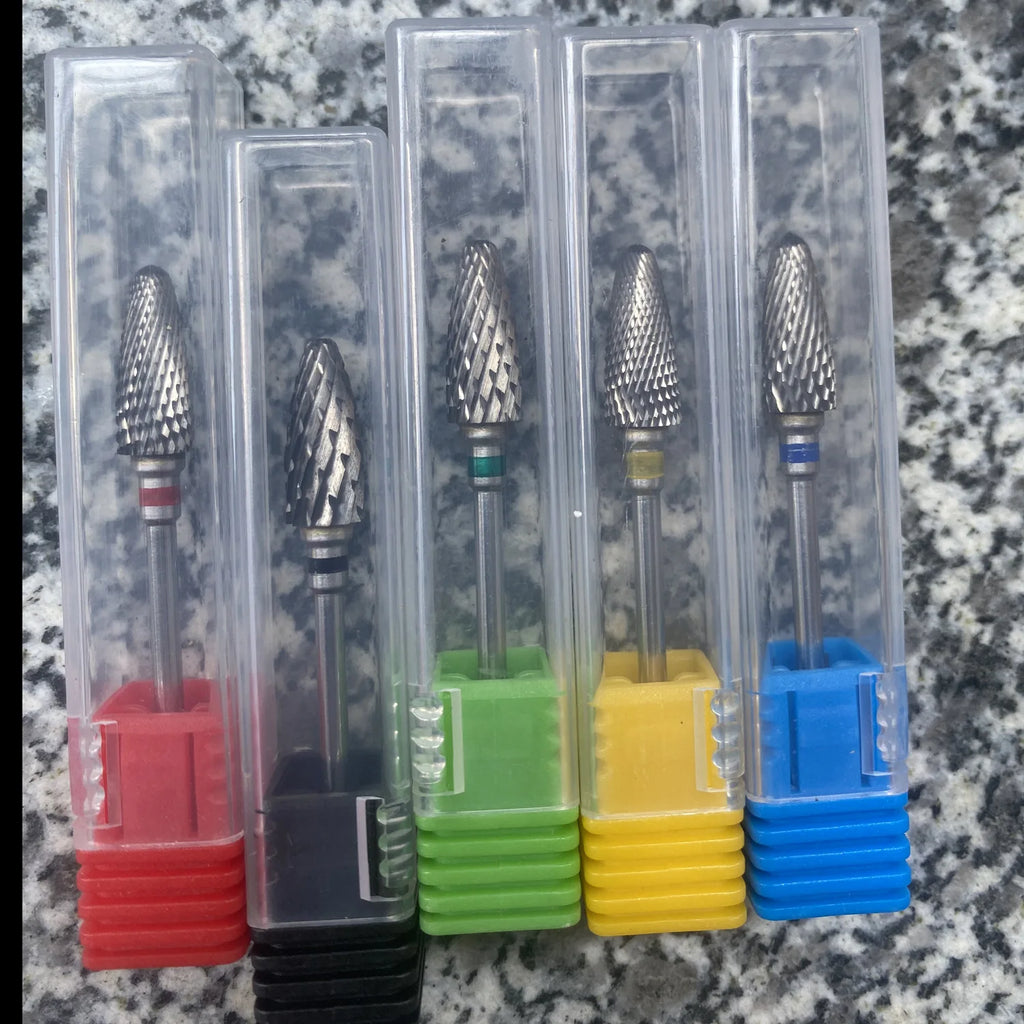FUMOSIK 2-Pack Tungsten Carbide Nail Drill Bits – Cuticle Remover Nail Drill Bits QXL