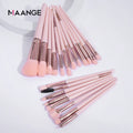 MAANGE 20-Pc Makeup Brush Set | Foundation, Eye & Face Brushes Makeup Brush Set QXL Pink