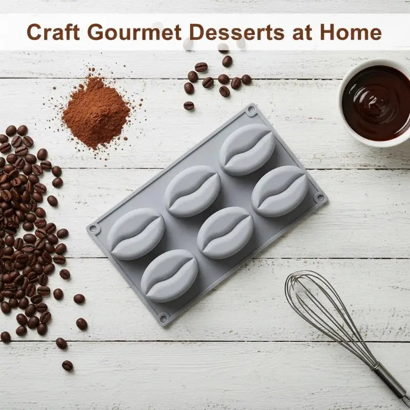 Silicone Coffee Bean Baking Mold | Chocolate Candy Cake Ice Tray Silicone Baking Mold QXL