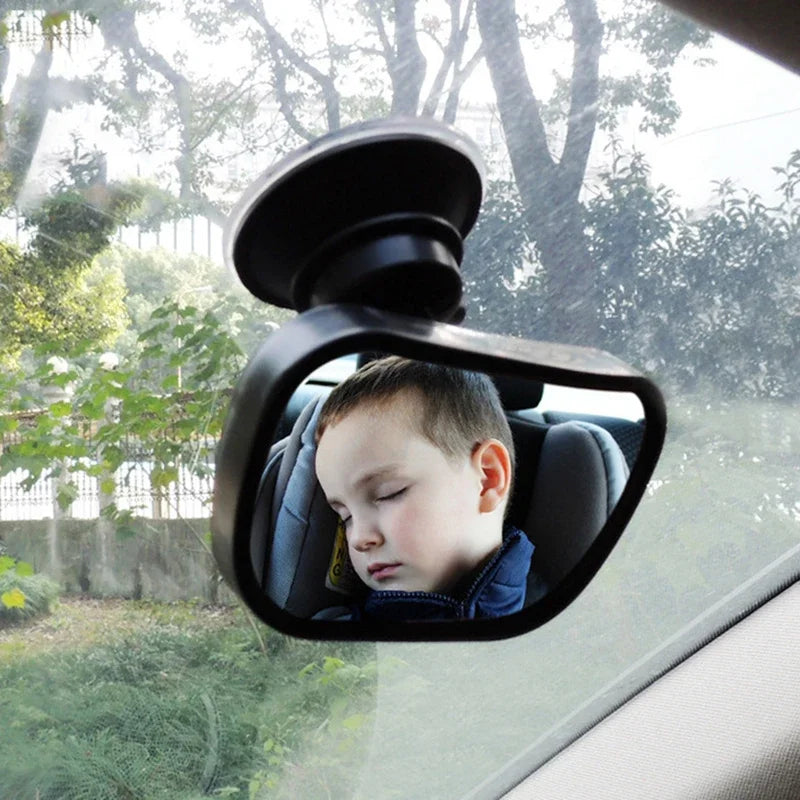 Baby Car Rear View Mirror | 360° Rotation, 2-in-1 Mount Baby Car Mirror QXL