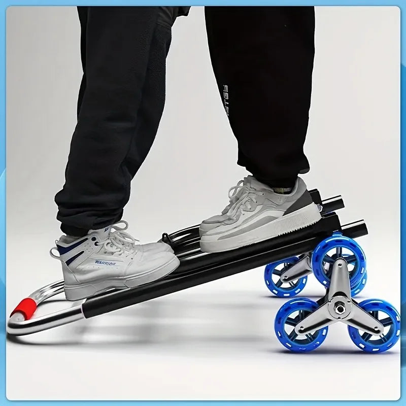 Heavy-Duty Folding 3-Wheel Stair Climbing Hand Truck Cart Folding Hand Truck QXL
