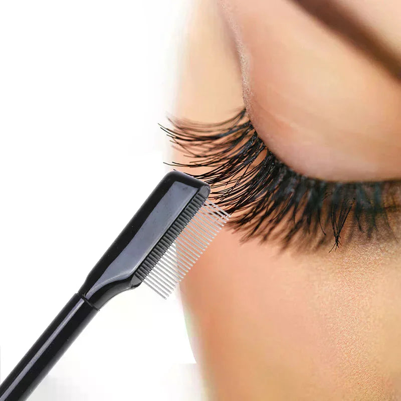 Steel Eyebrow & Eyelash Comb | Metal Lash Extension Brush Eyelash Comb QXL