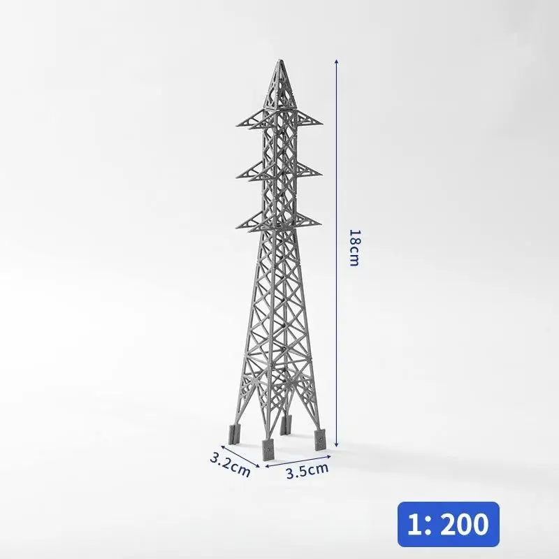 Mini Power Tower Model 1:100 1:200 – Railway Scene Layout Scale Model Scenery QXL A8