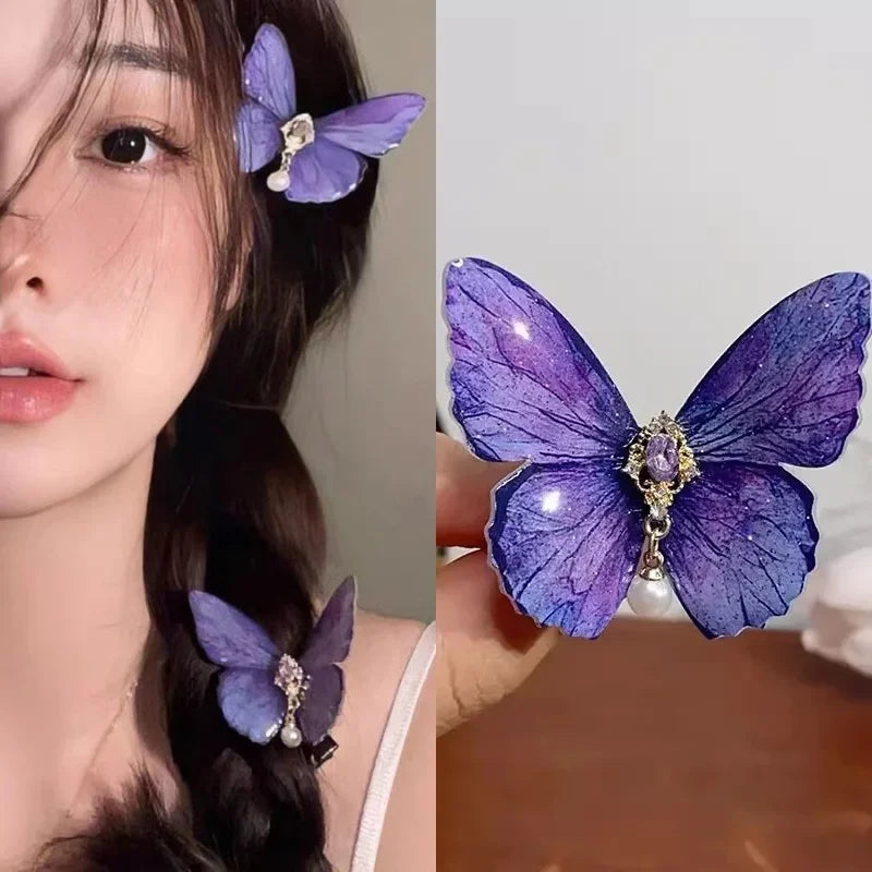 Butterfly Hair Clip | Korean Bow Hairpin for Women & Girls Butterfly Hair Clip QXL