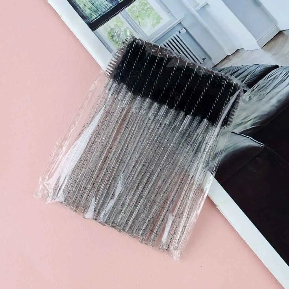 100-Pack Disposable Mascara Wands & Eyebrow Spooler Brushes Disposable Mascara Wands QXL