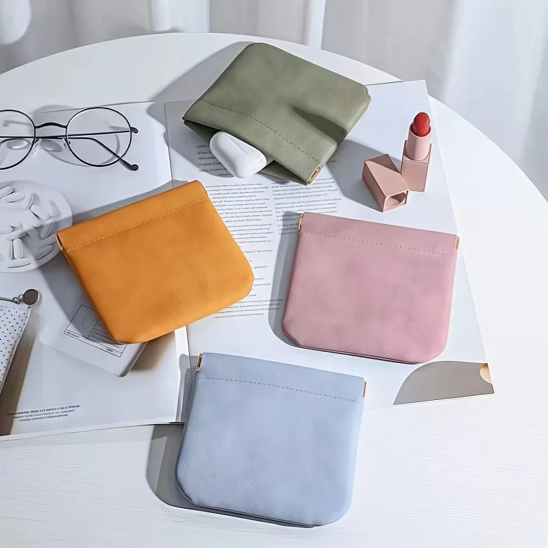 Auto-Closing Mini Makeup Bag | Lipstick & Travel Organizer Mini Makeup Bag QXL