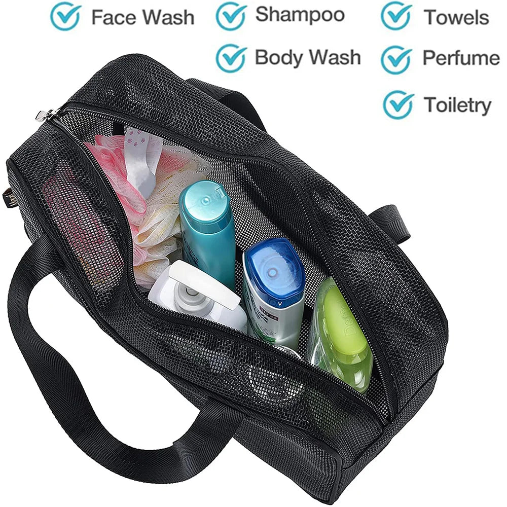 Mesh Shower Caddy Tote Bag | Portable Toiletry Organizer Toiletry Organizer Bag QXL