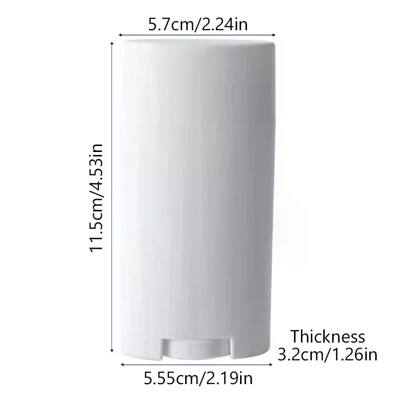 Refillable Rotating Lip Balm & Solid Perfume Container 75ml Cosmetic Refill Container QXL