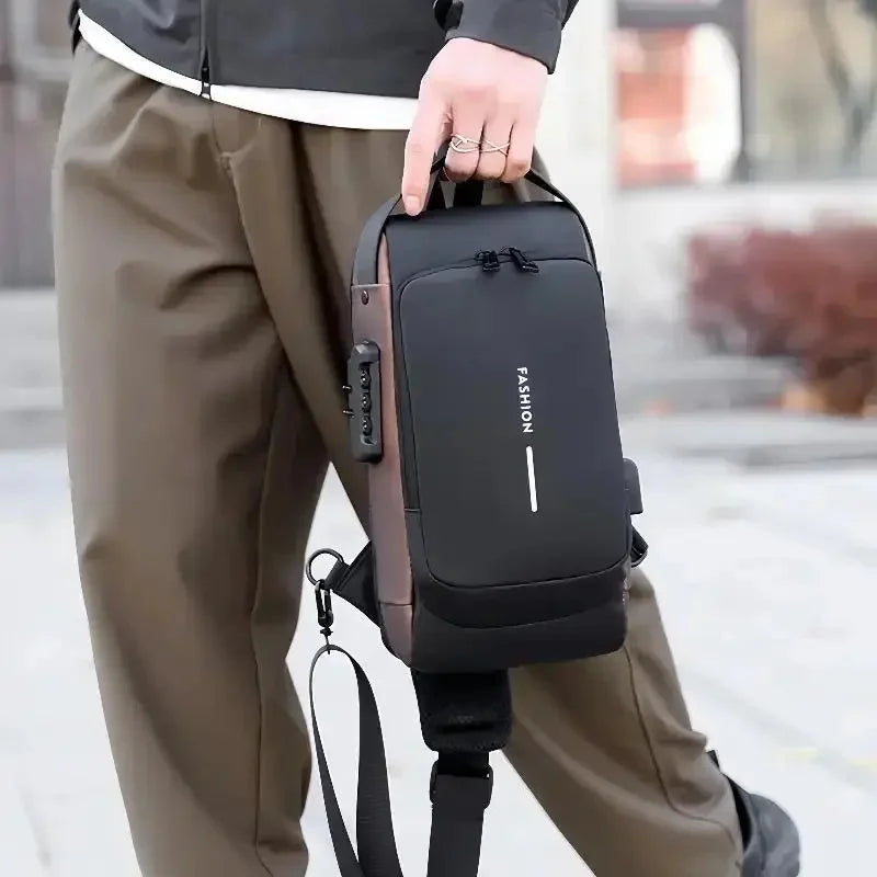 Men's Anti-Theft Chest Bag | Oxford Crossbody Sling Pack Crossbody Chest Bag QXL