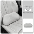 Car Memory Foam Neck Headrest Pillow | Leather Seat Cushion Car Headrest Pillow QXL Backrest-F