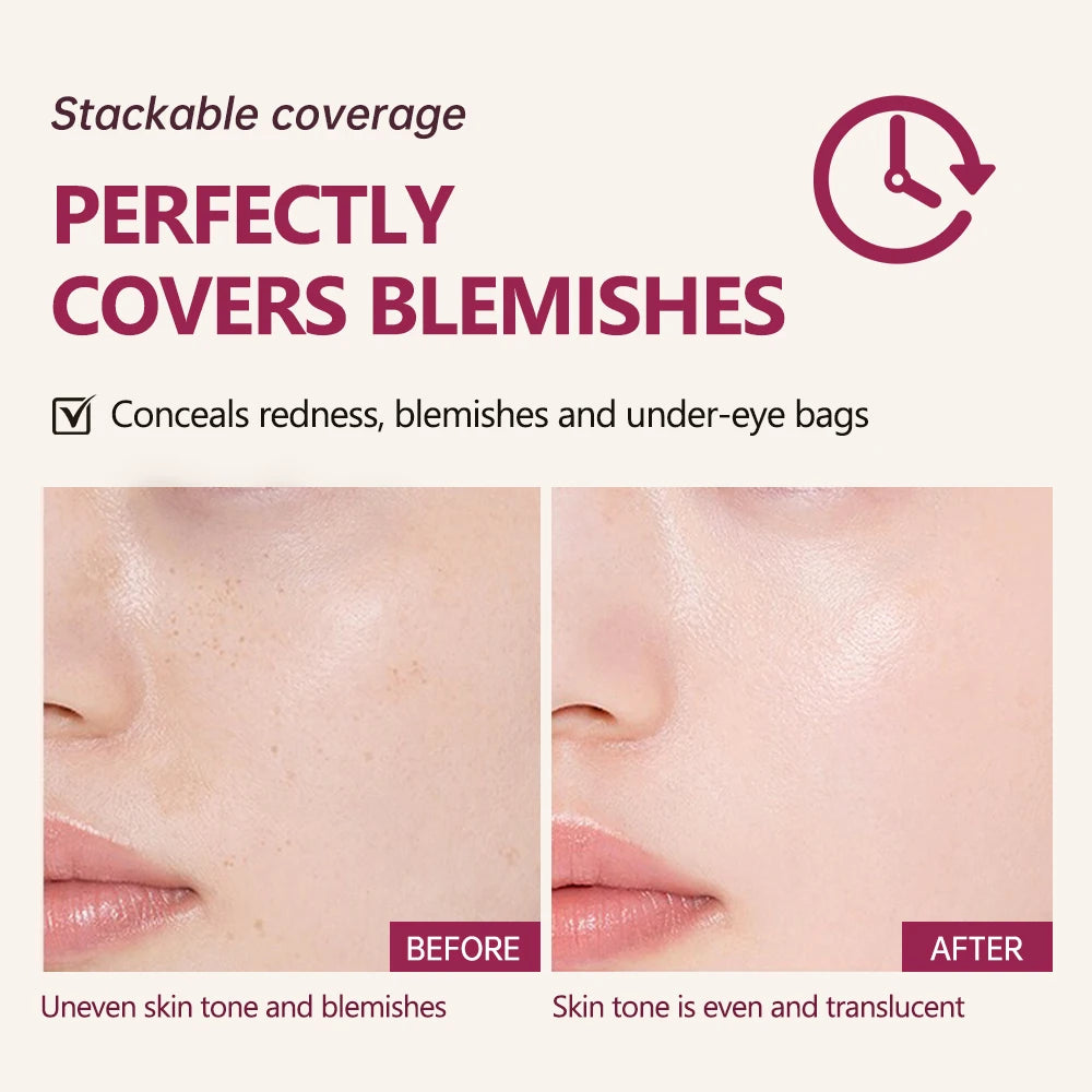 Semi-Matte CC Cream Cushion Foundation & Natural Concealer CC Cream Cushion Foundation QXL