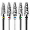 FUMOSIK Tungsten Carbide Nail Drill Bits – 1/2/4/5 Pcs Nail Drill Bits QXL Black