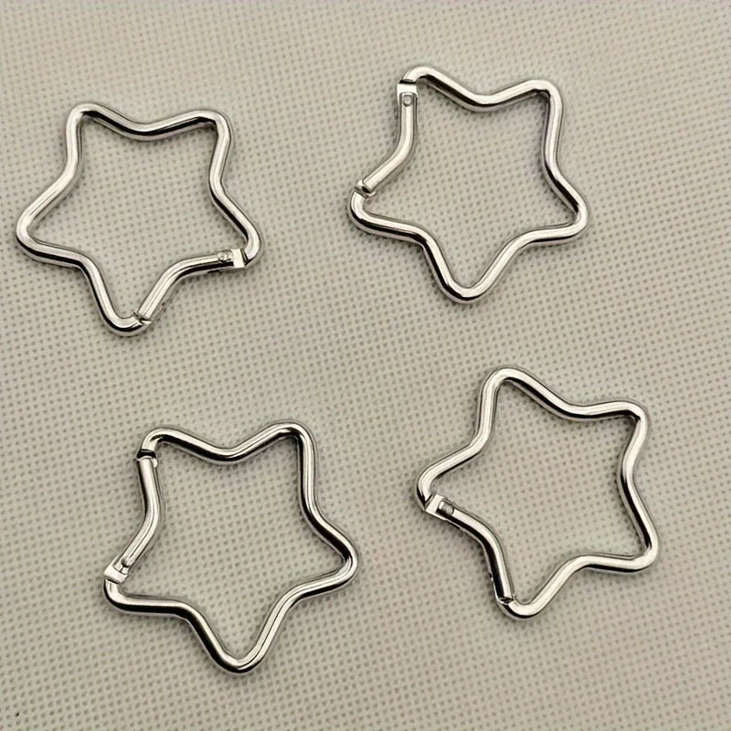 Star Aluminum Carabiner Keychain Clips | Camping & Backpack Hook Carabiner Keychain Clip QXL