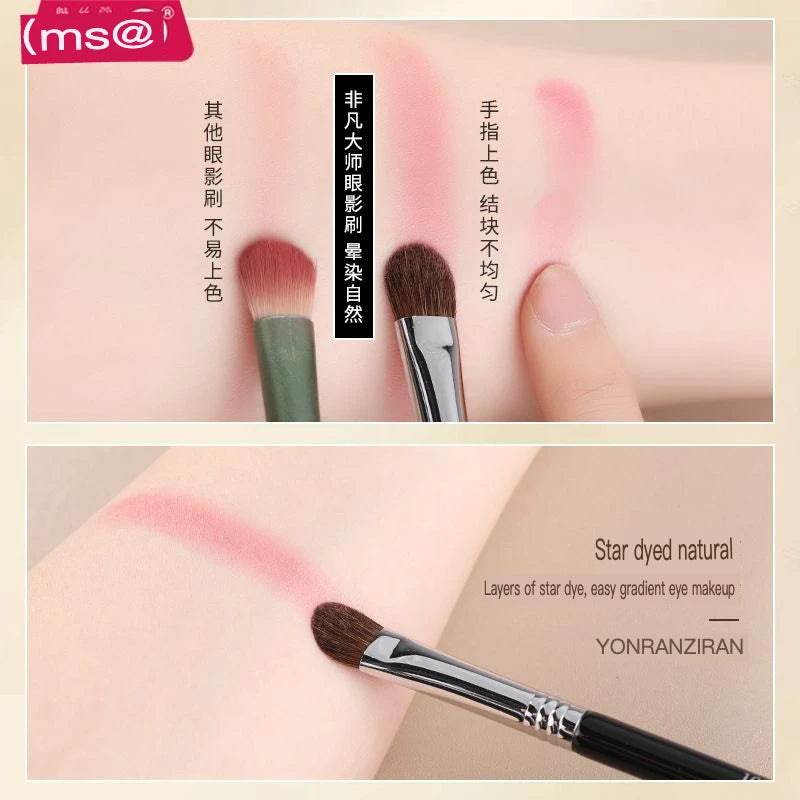 8-Piece Horsehair Eyeshadow Brush Set | Blending & Detail Eyeshadow Brush Set QXL