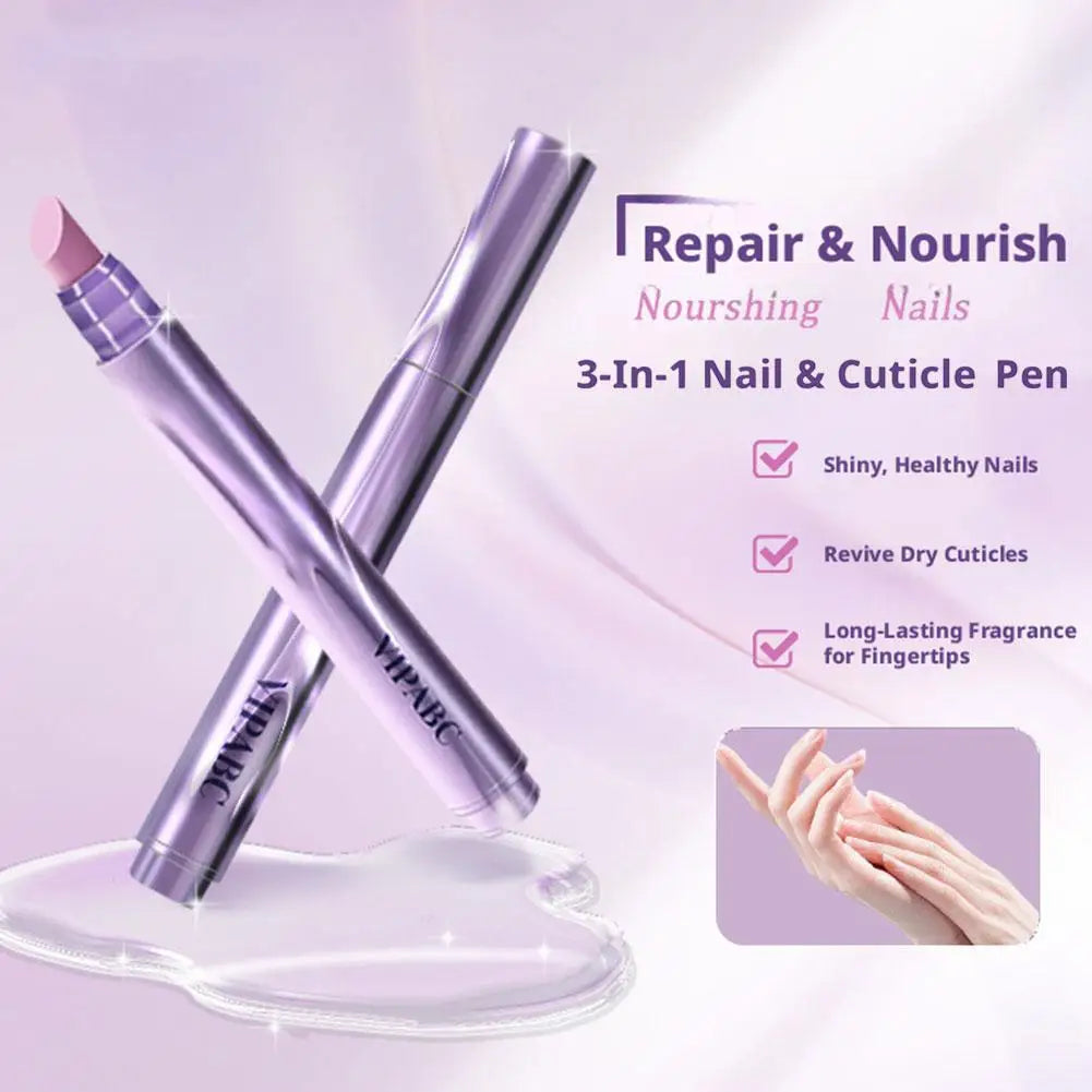 3-in-1 Cuticle Oil Pen & Ceramic Nail Pusher – Nail Nourishing Cuticle Oil Pen QXL