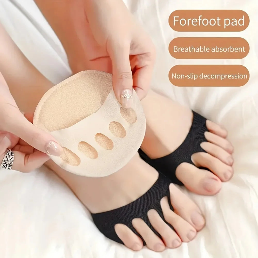 Soft Metatarsal Forefoot Cushion Pads | Non-Slip High Heel Insoles Forefoot Cushion Pads QXL