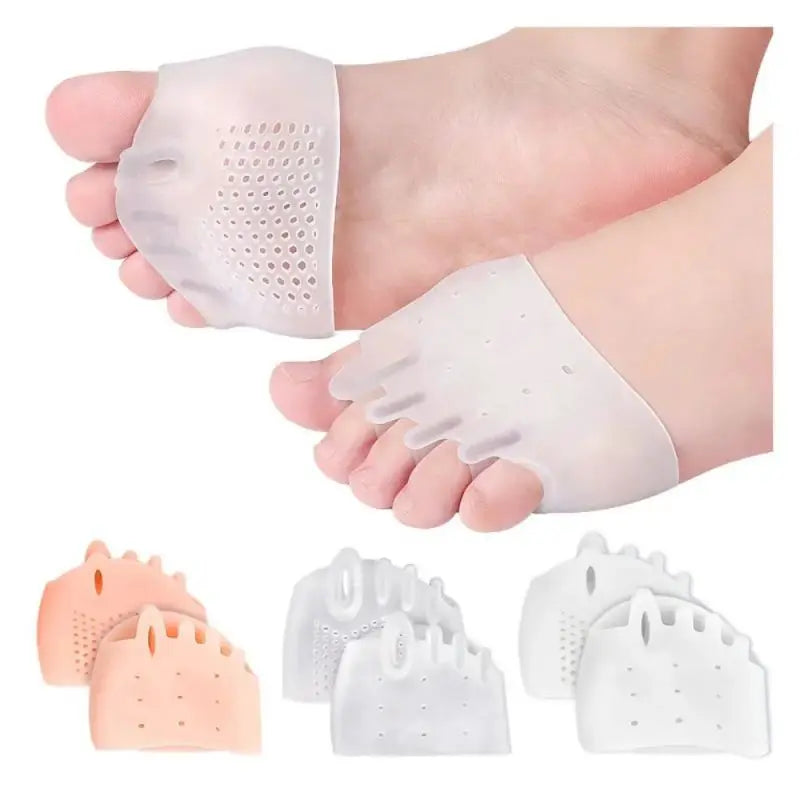 2-Pack Silicone Forefoot Gel Pads & Toe Separator Cushions Forefoot Gel Pad QXL